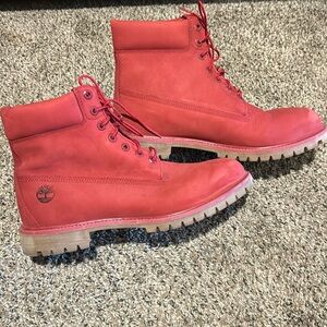 Red Timberland Boots